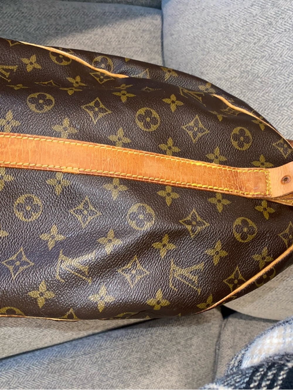 Louis Vuitton Monogram Canvas Keepall Duffel in Brown and Tan - Picture 9 of 11